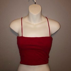 red crop top